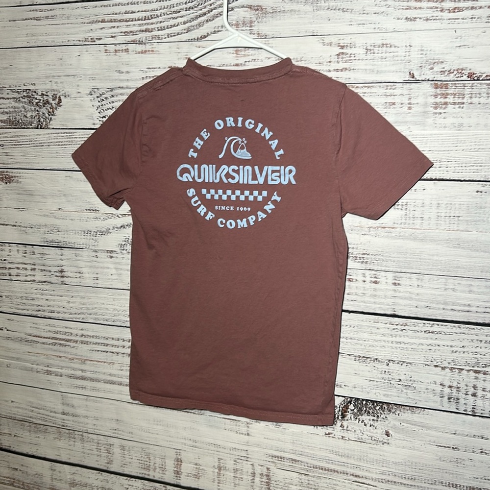 Quiksilver Boy's Omni Checked Logo Short Sleeve Tee Large 14/16 - Picture 12 of 15